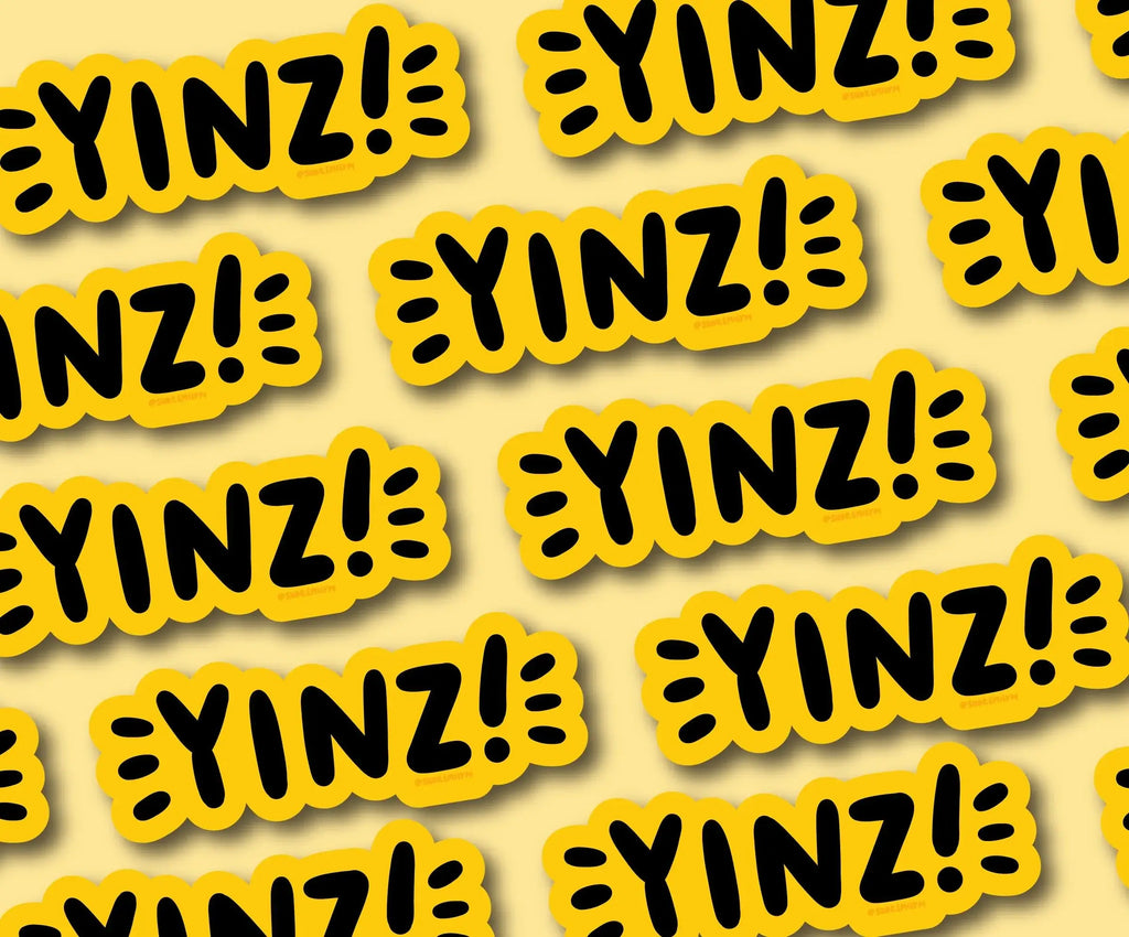 Yinz Vinyl Sticker (Yellow)
