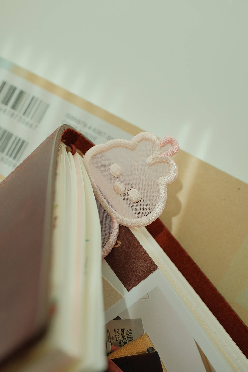 Tanghulu Bunnie Embroidered Bookmark