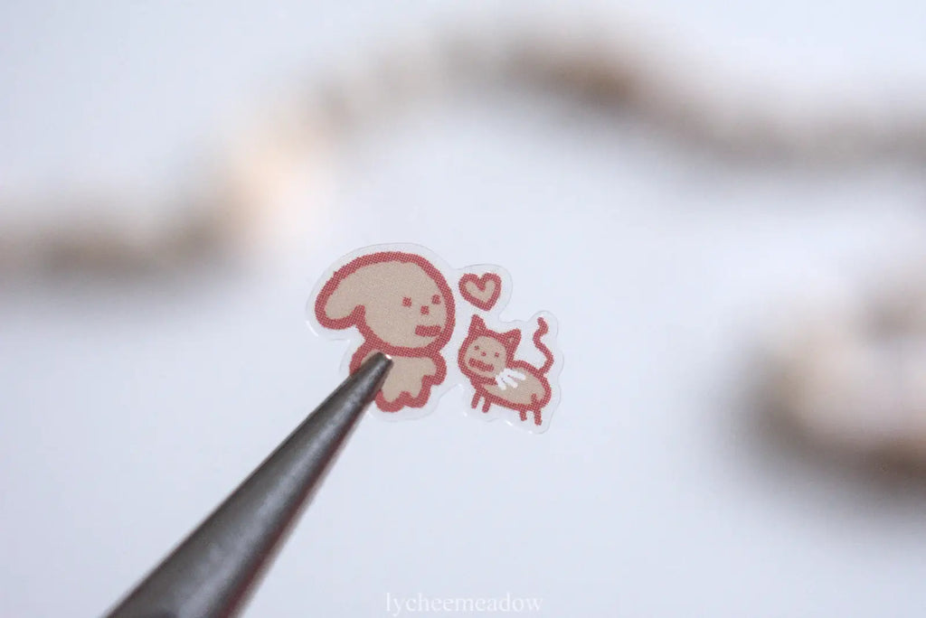 - He's Here!!! Clear Sticker Sheet