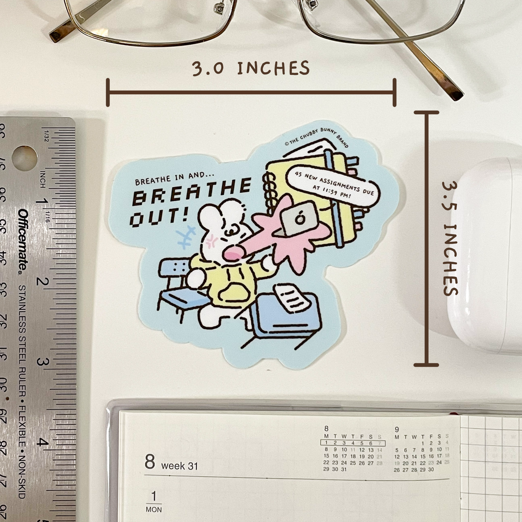 Breathe In Breathe Out - Vinyl Sticker