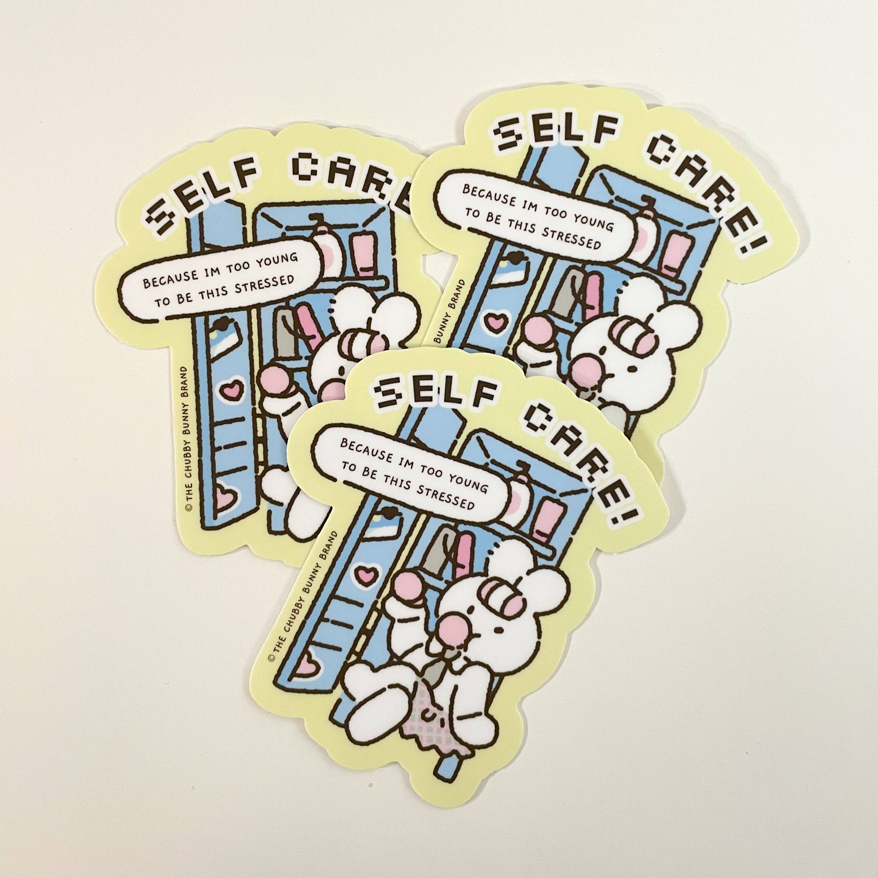 Self Care Motto Vinyl Sticker