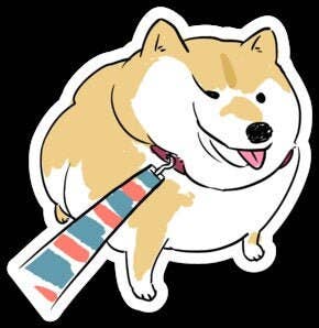 Tubby Shiba Inu Sticker