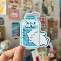 Drink water - vinyl sticker