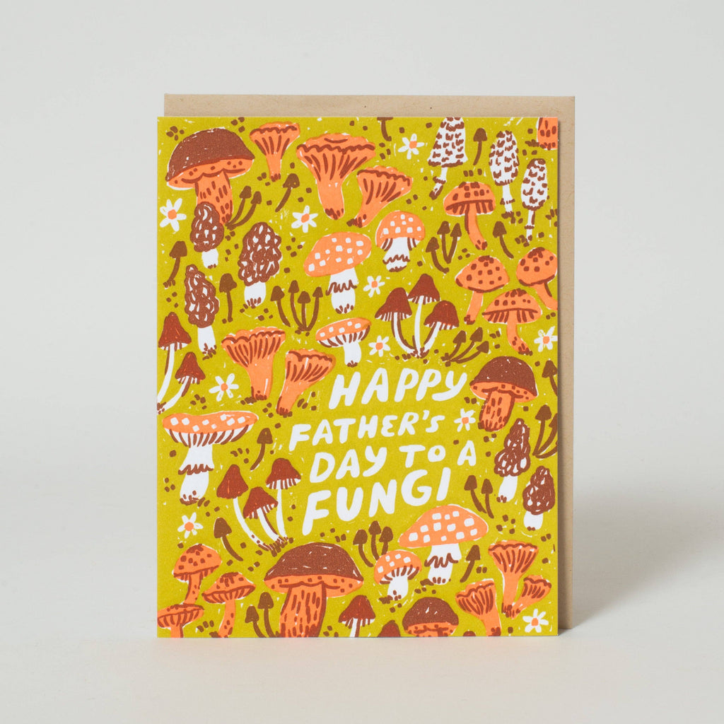 Fungi Father's Day Greeting Card by Phoebe Wahl