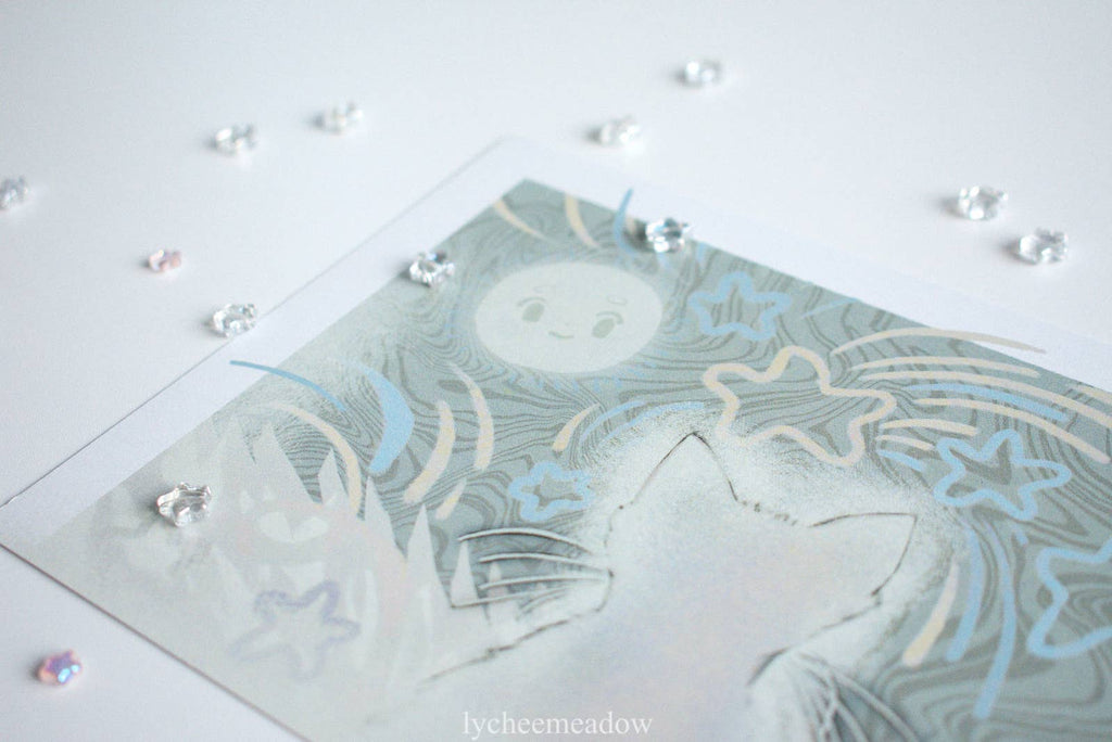Starry Cat Print