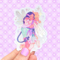Fairy Hug Iridescent Sticker