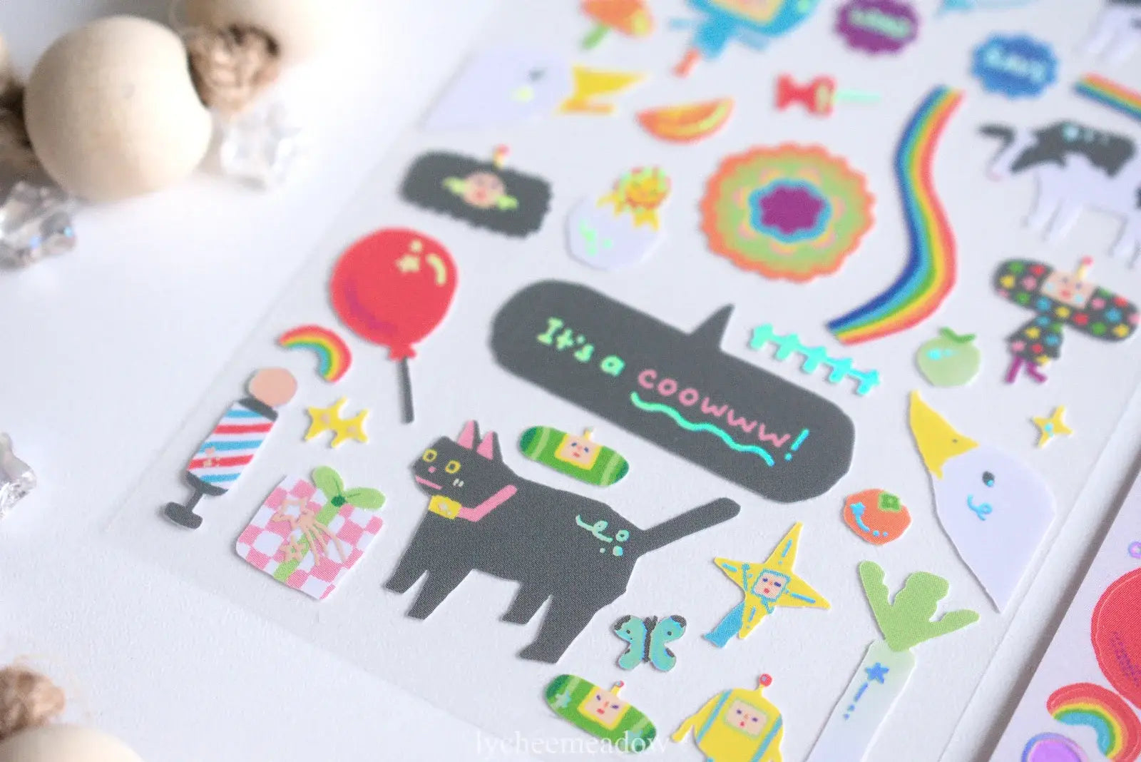 I Can See the Cosmos Holographic Sticker Sheet