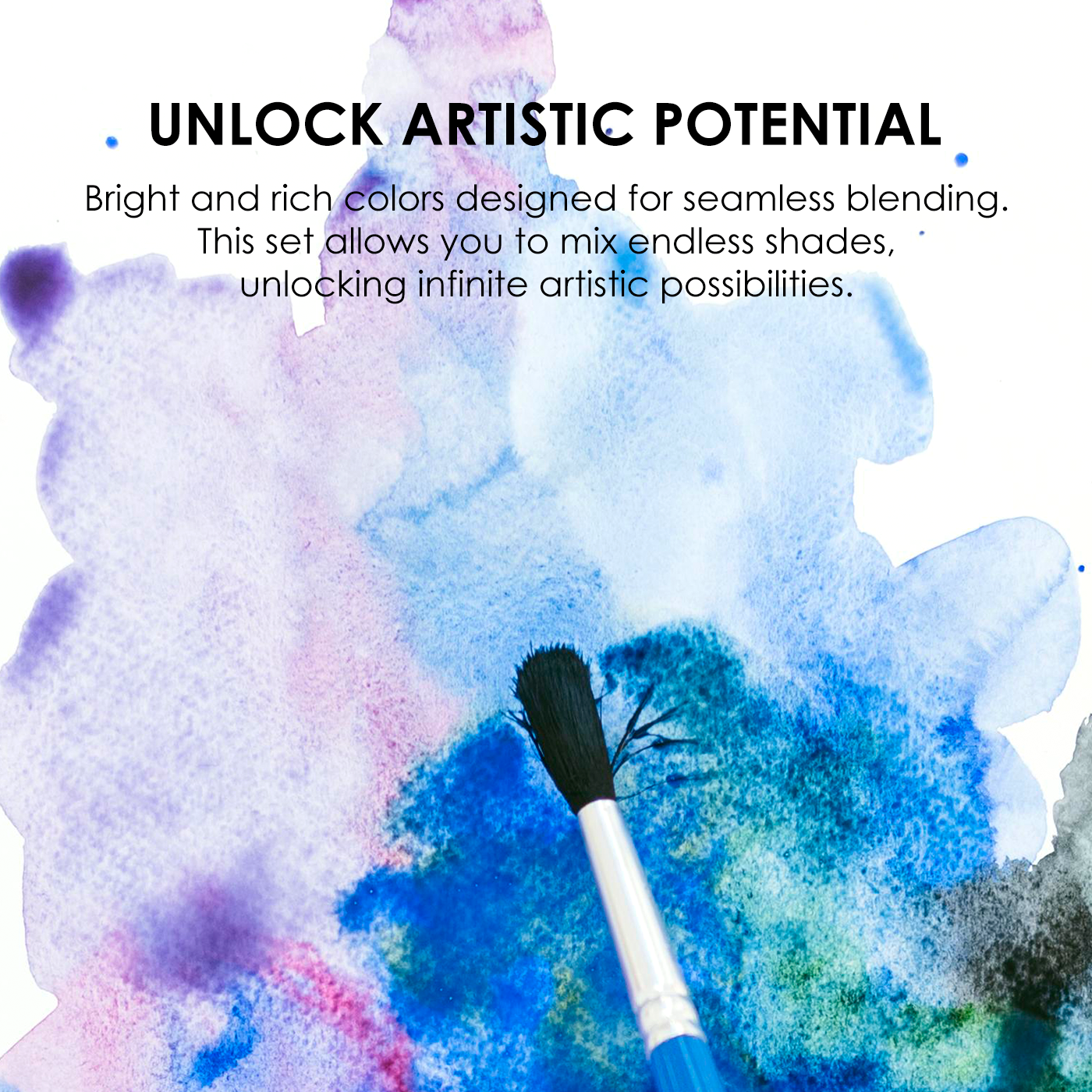Watercolor Pocket Set Of 12 With Brush - Dessert Colors