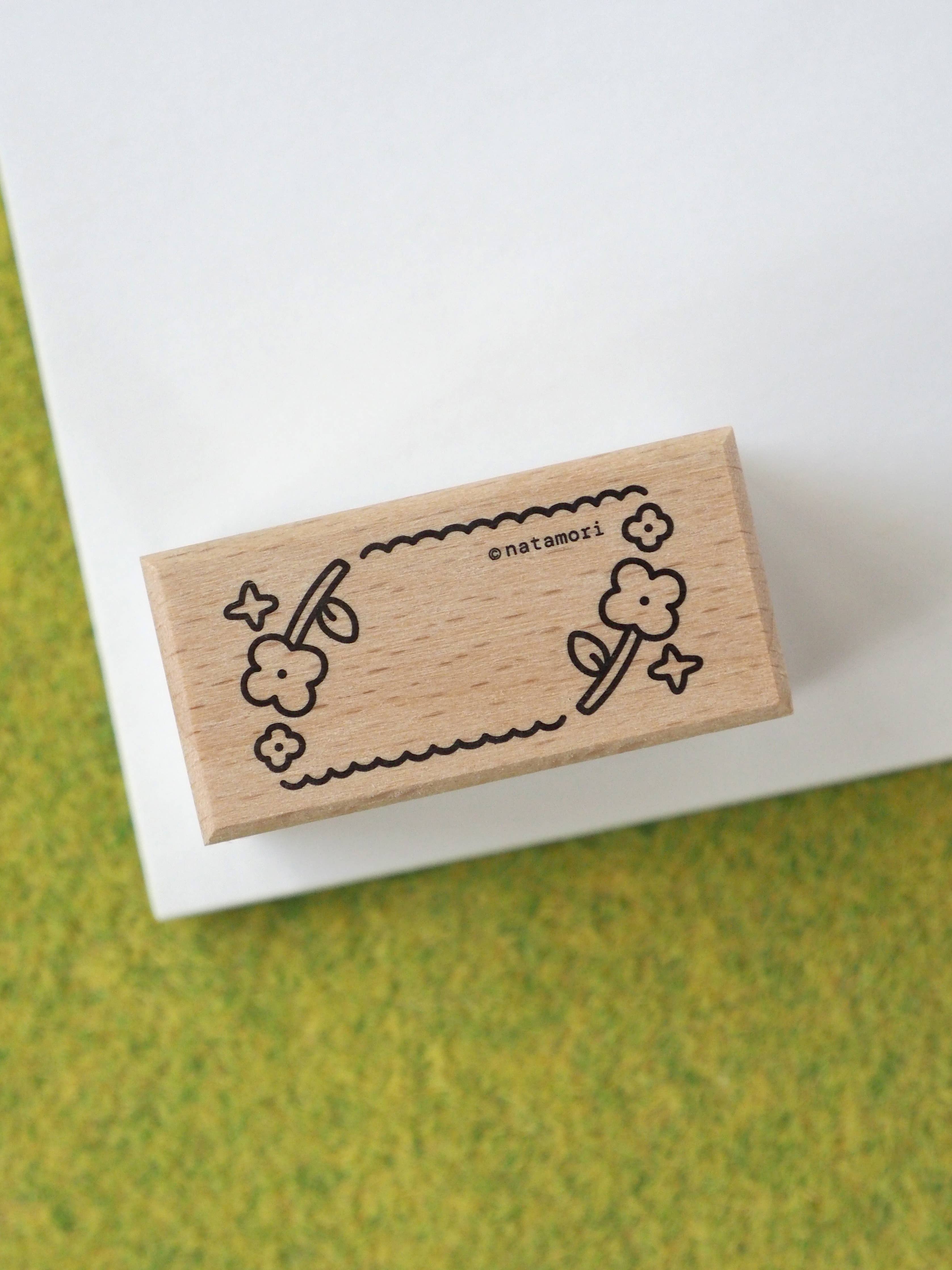 Flower frame • stamp