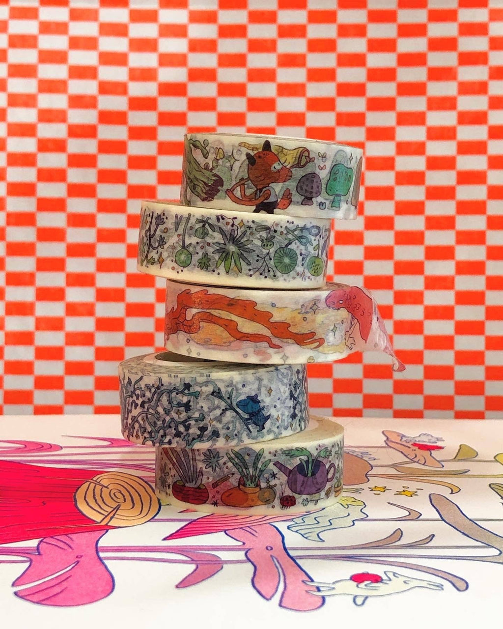 Washi Tape - Fun and Colorful Garden Plants