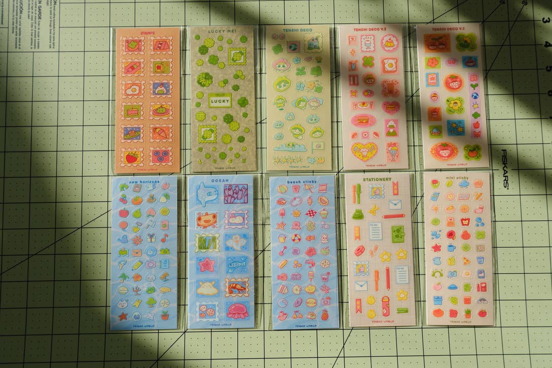 Mini Stickies clear Journaling Sticker Sheet