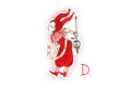 Medieval Animal Sticker Series - Jester Cat D