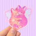 Cuddly Fairy Kittens Sticker