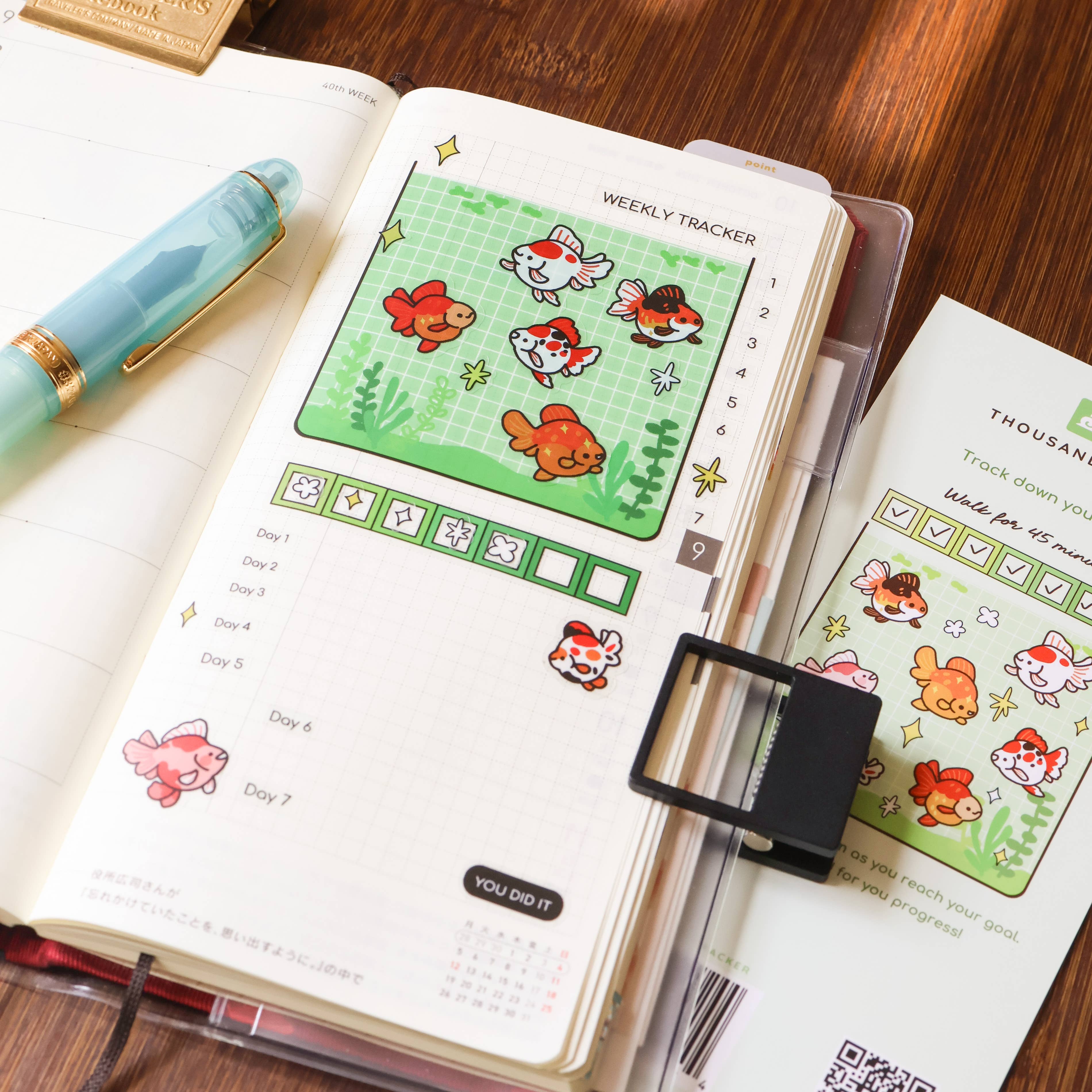 Sticker Sheet (Clear) - Goldfish Tracker