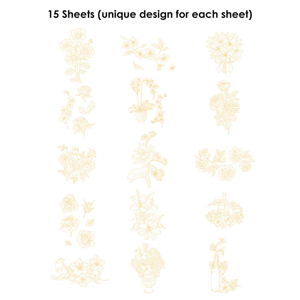 Grabie - 140LB Floral-Themed Watercolor Coloring Book