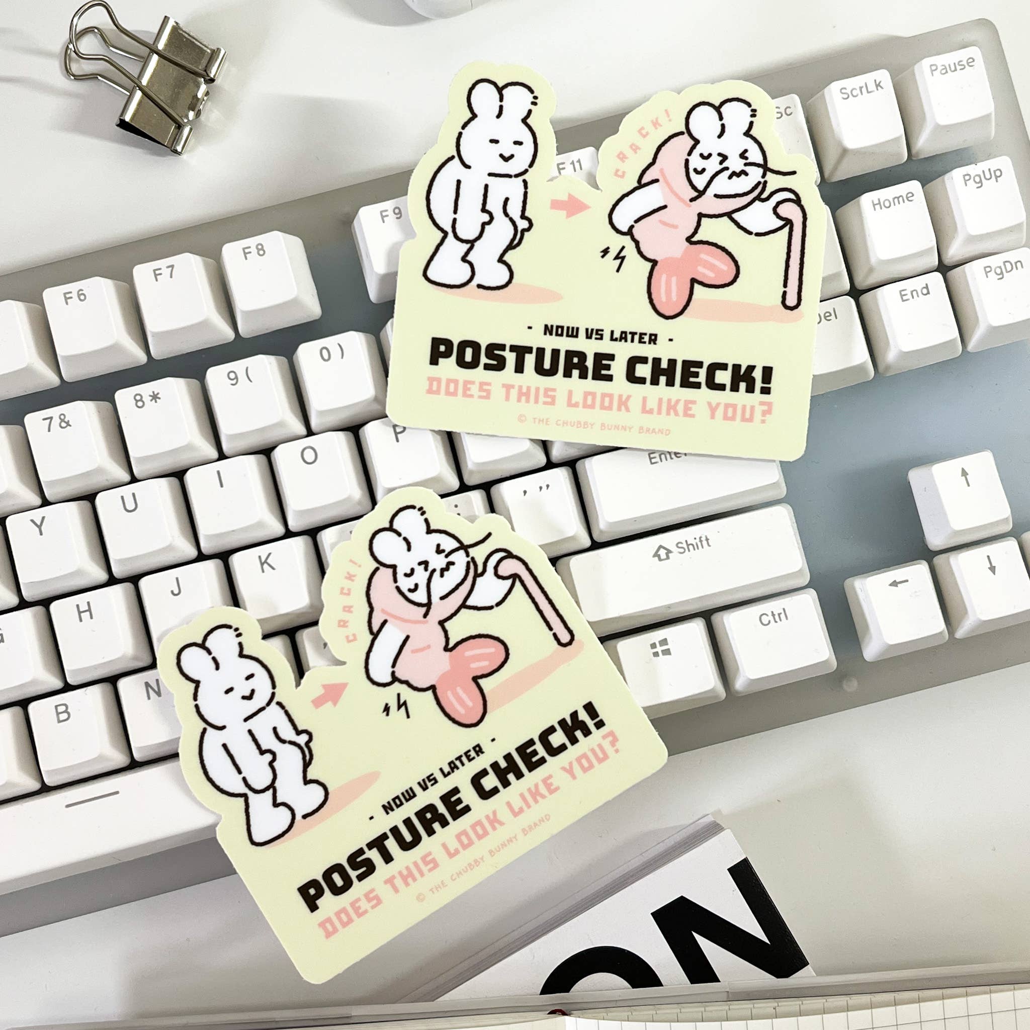 Posture Check Vinyl Sticker