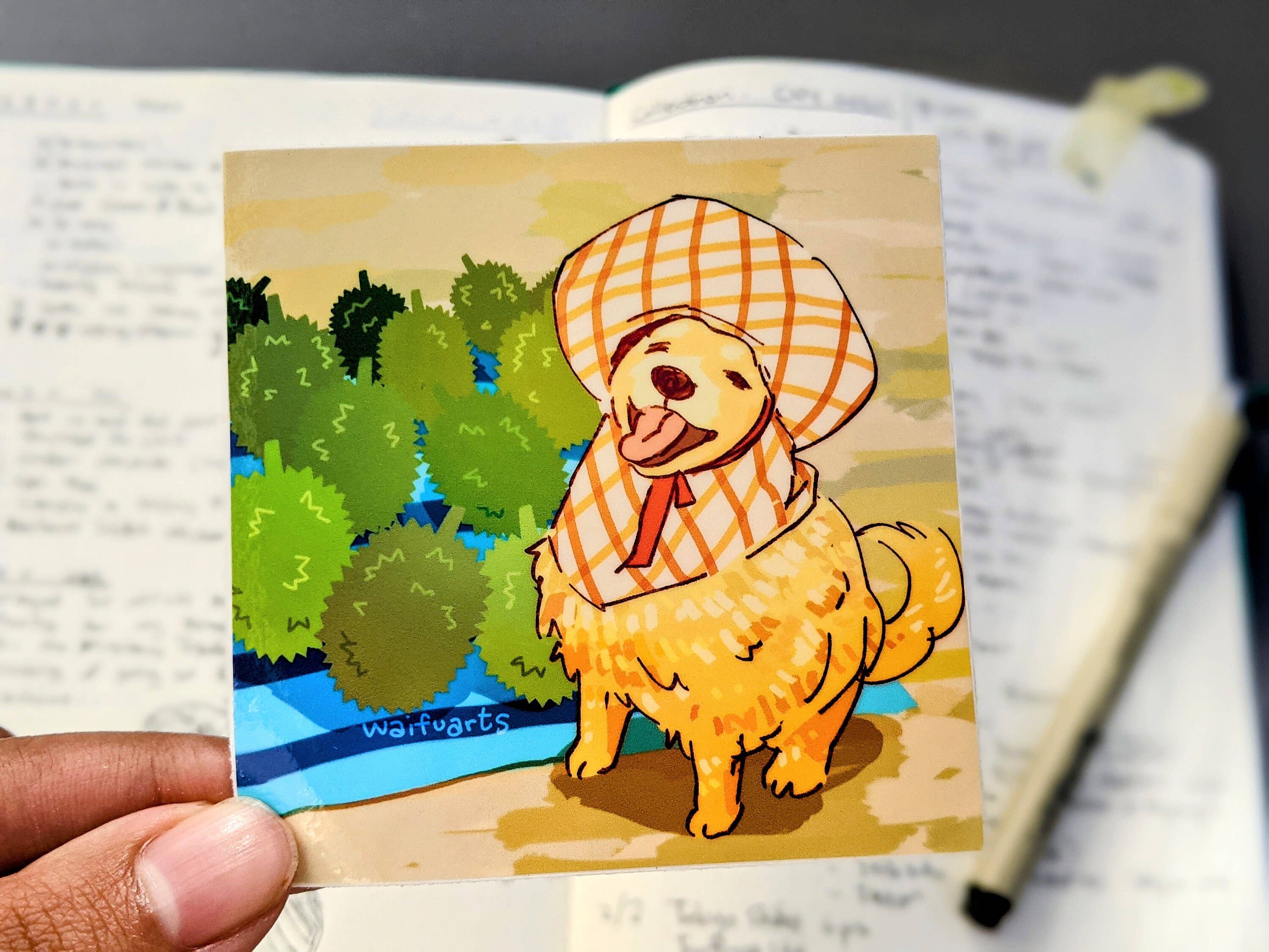 Durian Seller Doggo Vinyl Sticker