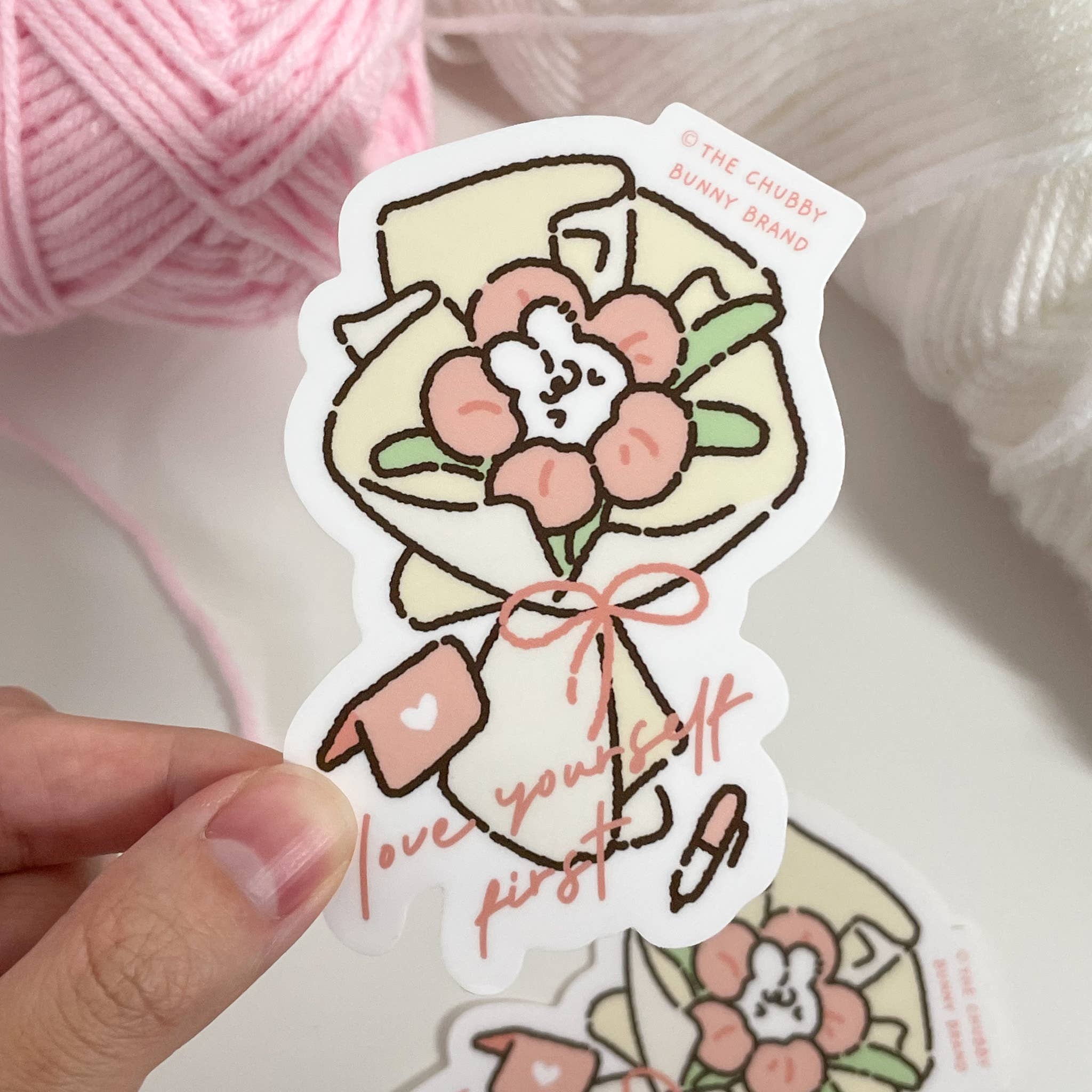 Self Love Flower Bouquet - Vinyl Sticker