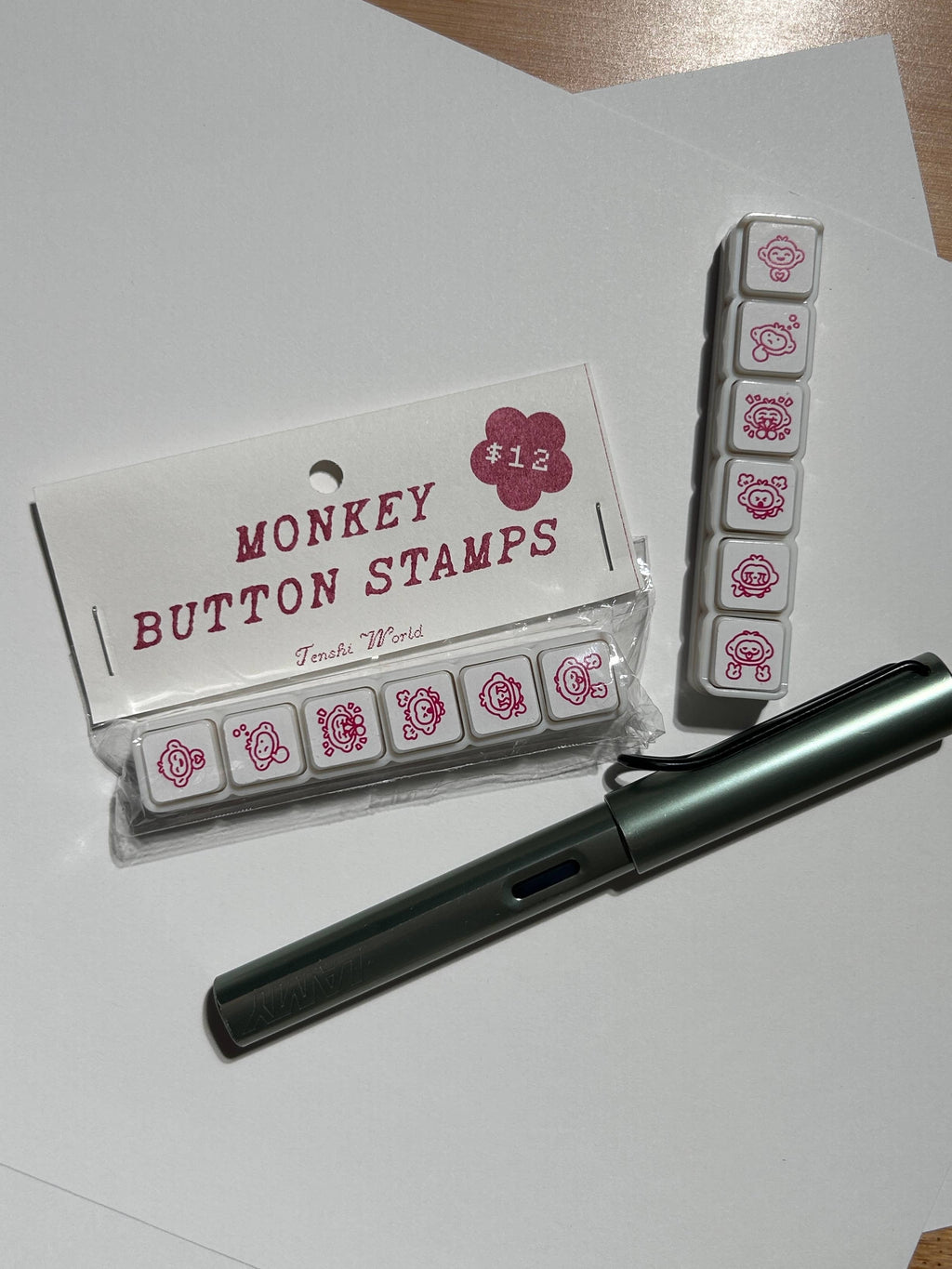 Monkey Button Stamps