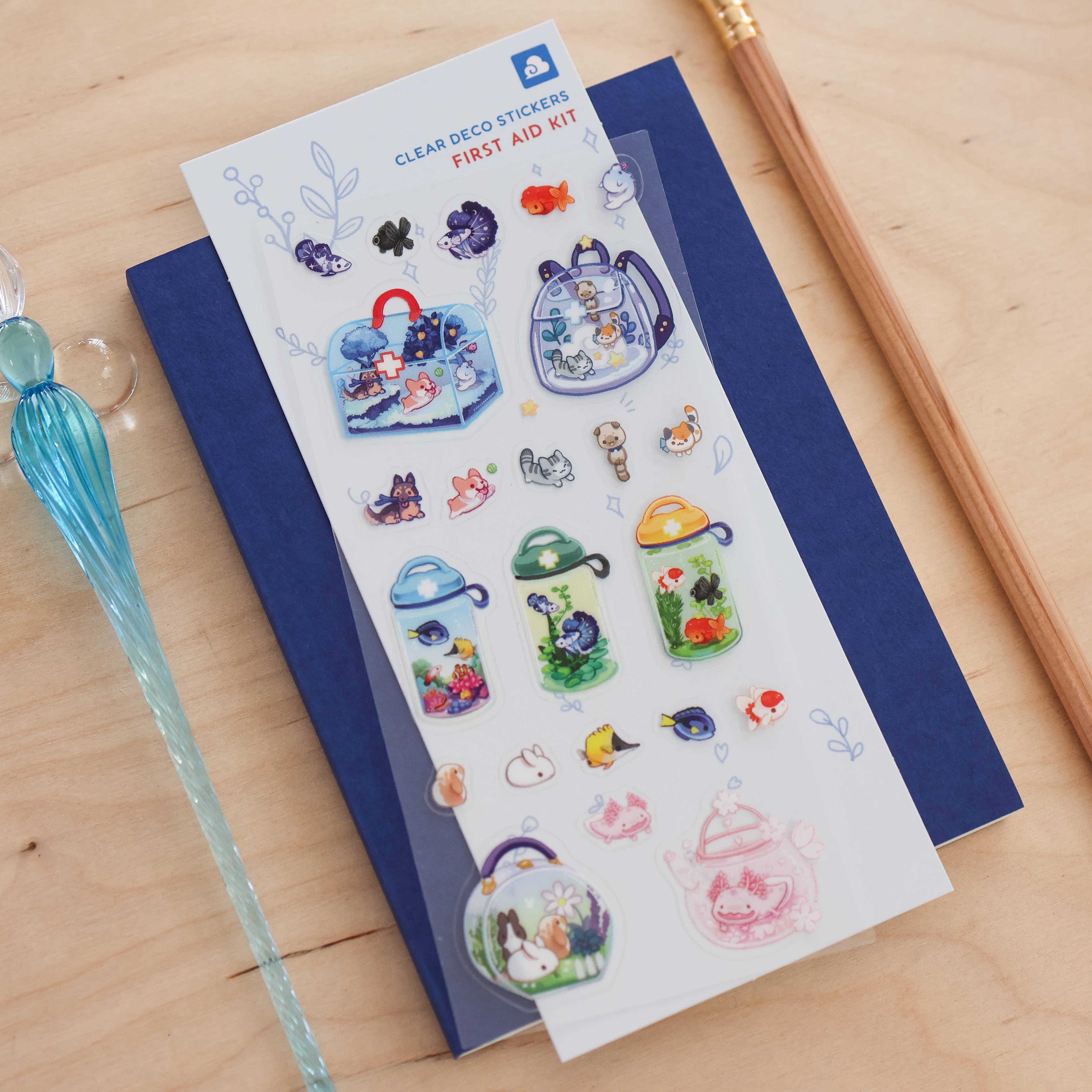 Sticker Sheet (Clear) - First Aid Kit