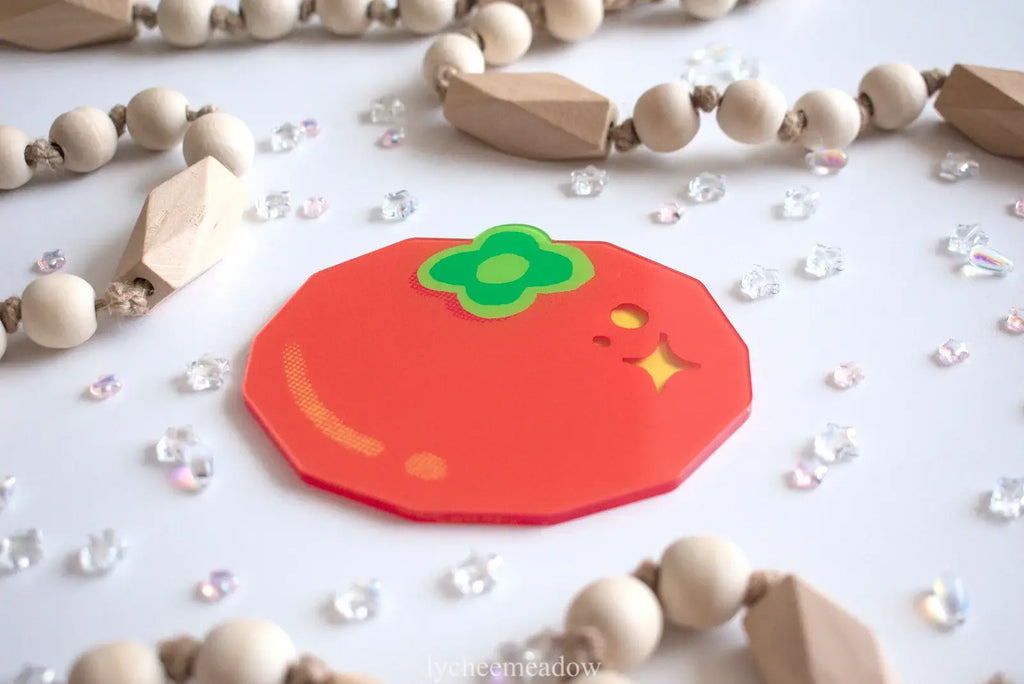 Persimmon Double-sided Coaster