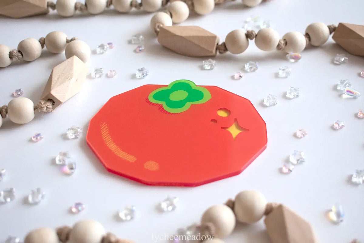 Persimmon Double-sided Coaster