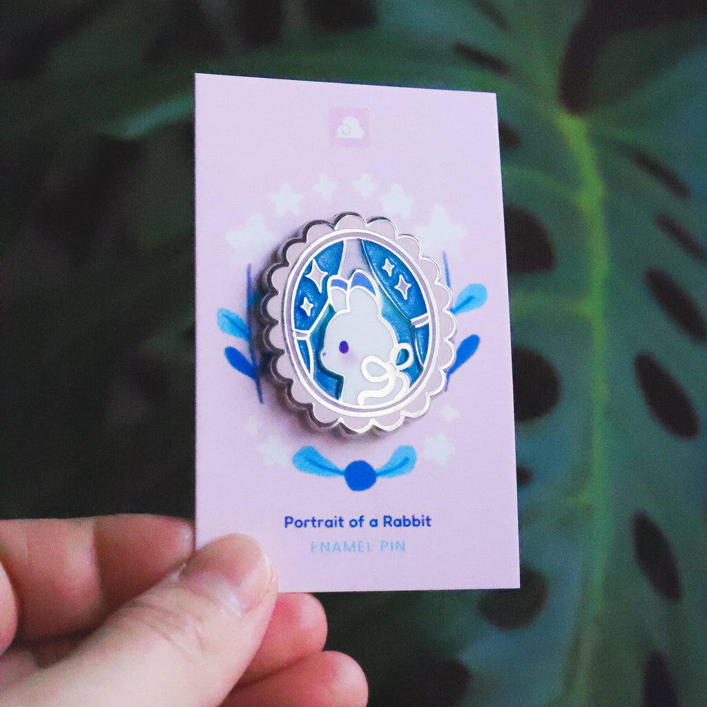 Enamel Pin - Portrait of a Rabbit