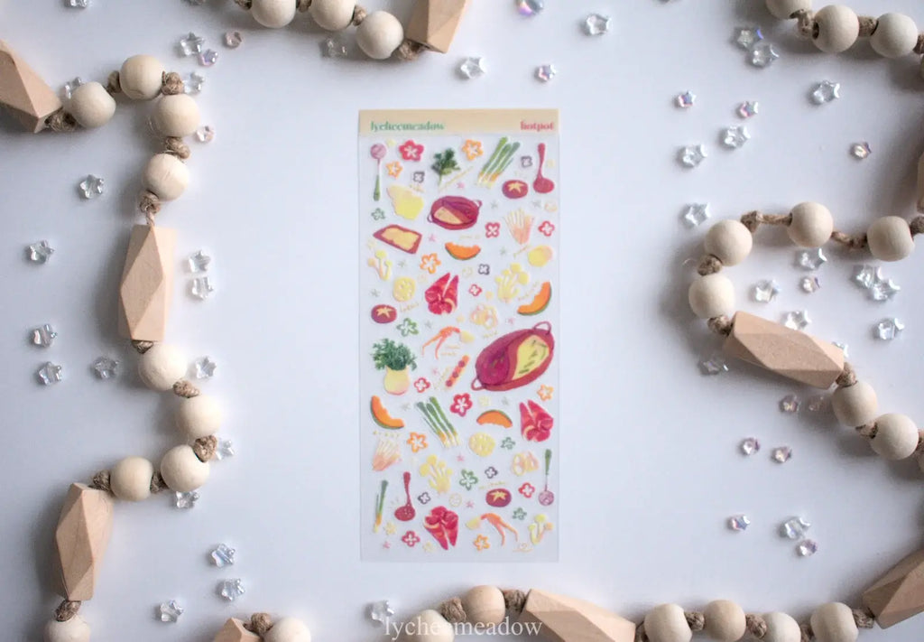 Hotpot Clear Sticker Sheet