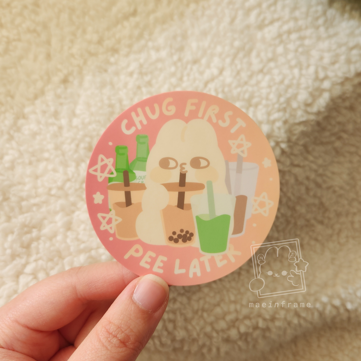 A drink a day | diecut sticker