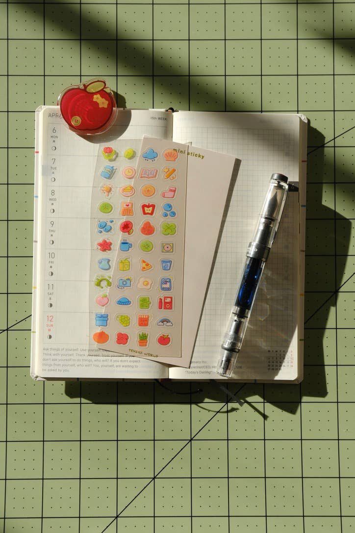 Mini Stickies clear Journaling Sticker Sheet
