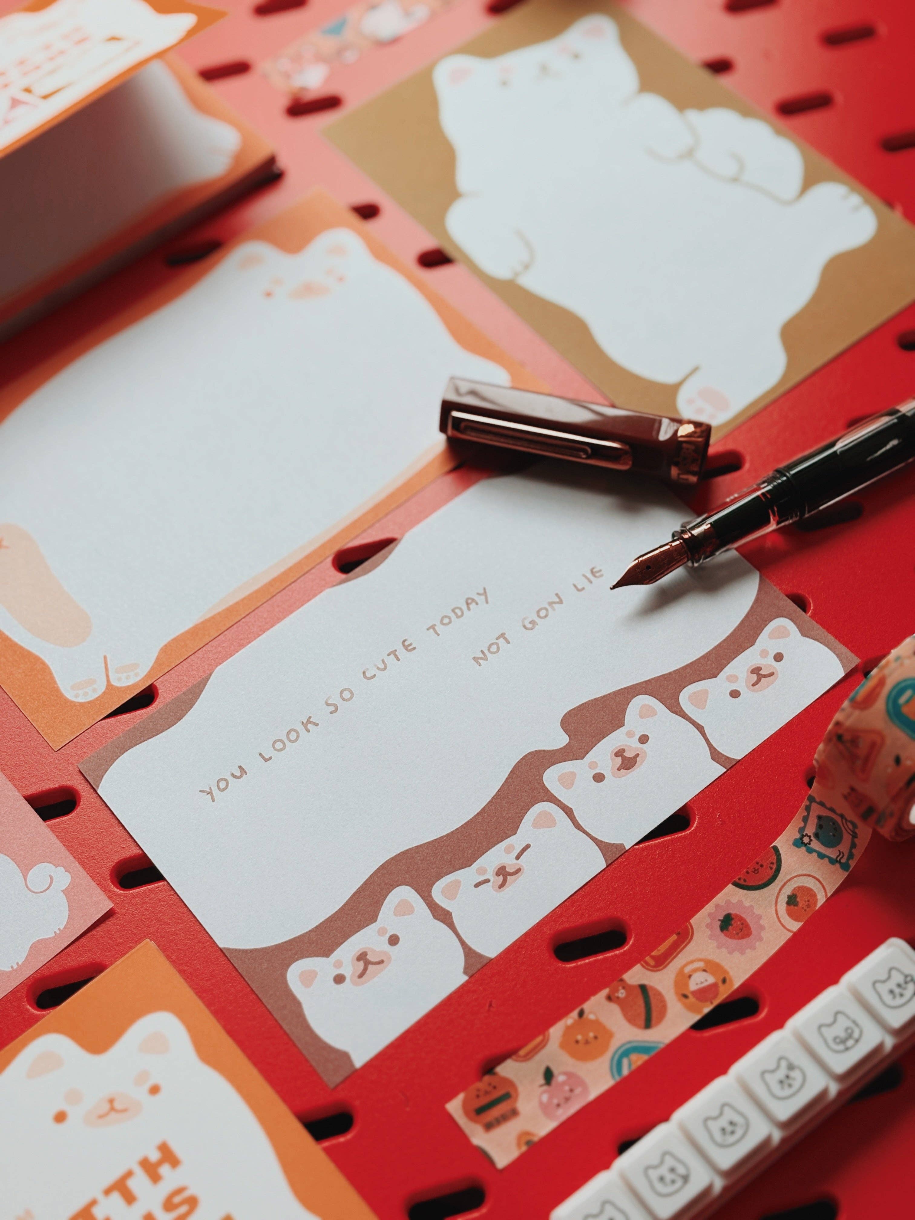 Pikarar Memo Pad with 4 designs | Shibas