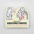 Posture Check Vinyl Sticker