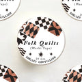 Folk Quilts Neutral Quilt Star Washi Tape – 8 pointed star