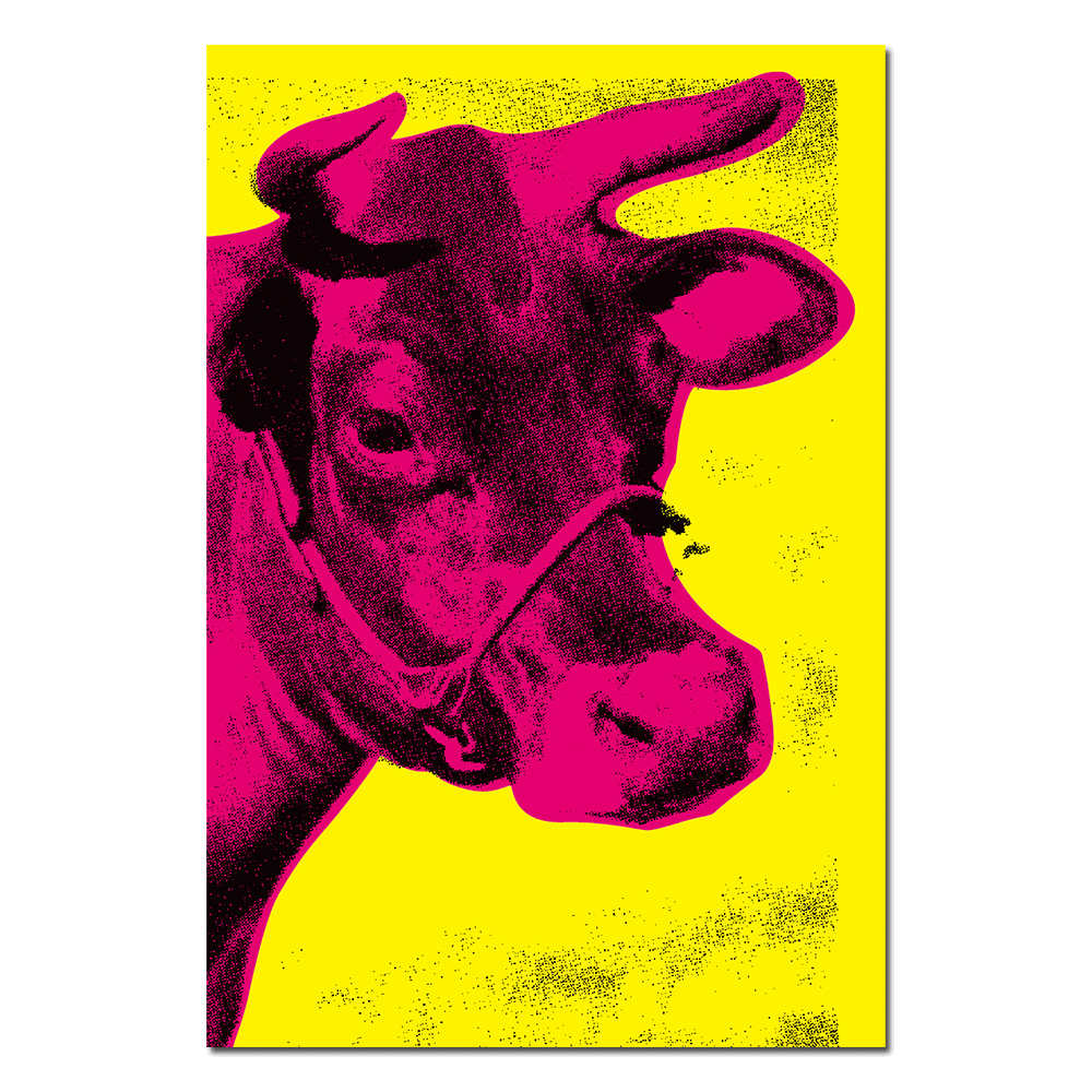 Cow by Andy Warhol Die-Cut Sticker