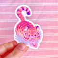 Tiger and Mouse Vinyl Sticker
