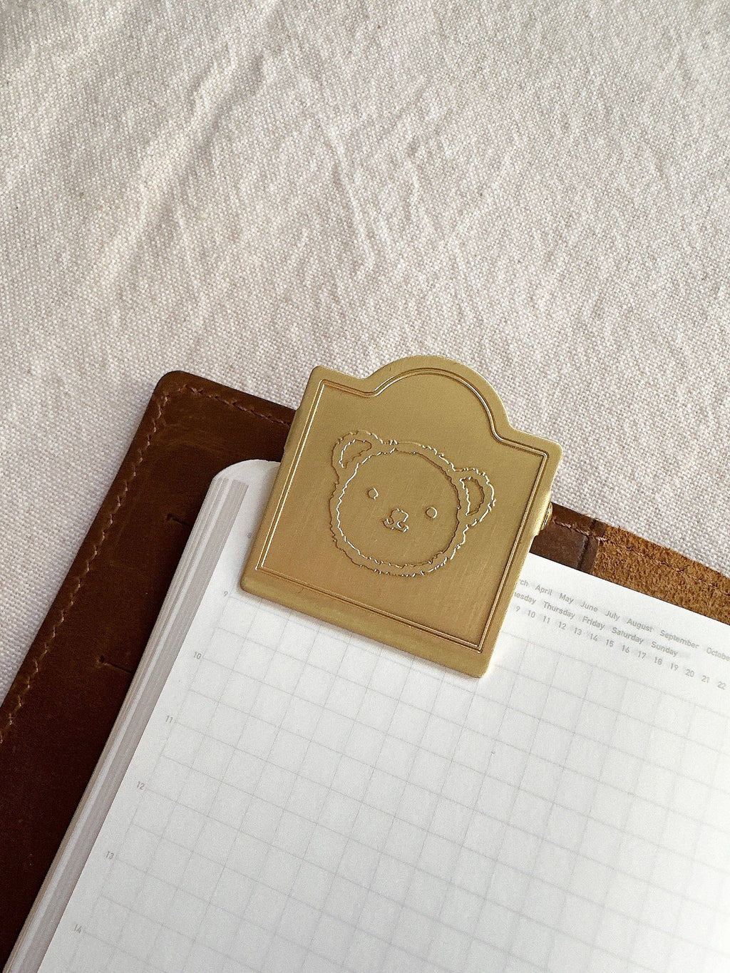 Bear with Me Brass Clip