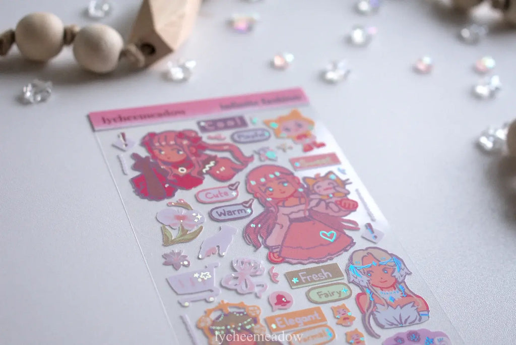 Infinite Fashion Holographic Sticker Sheet