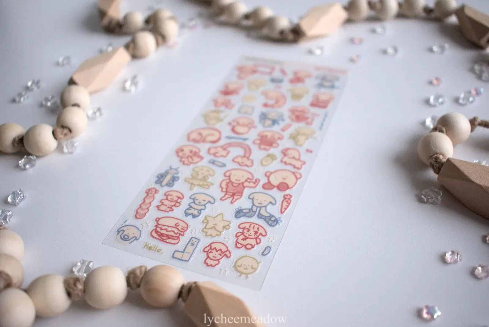 - He's Here!!! Clear Sticker Sheet