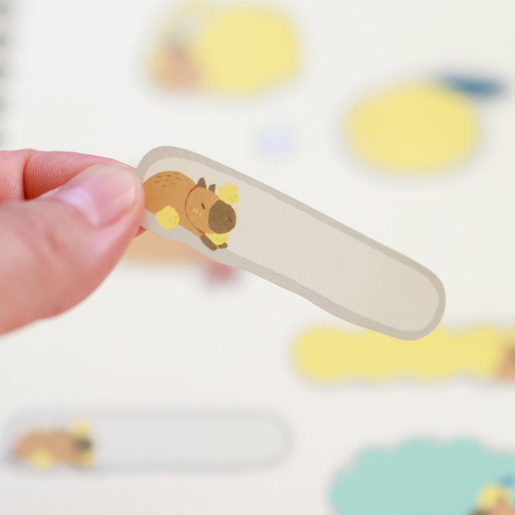 Paper Roll Labels (Kiss Cut) - Capybara