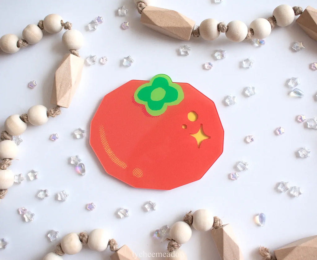 Persimmon Double-sided Coaster