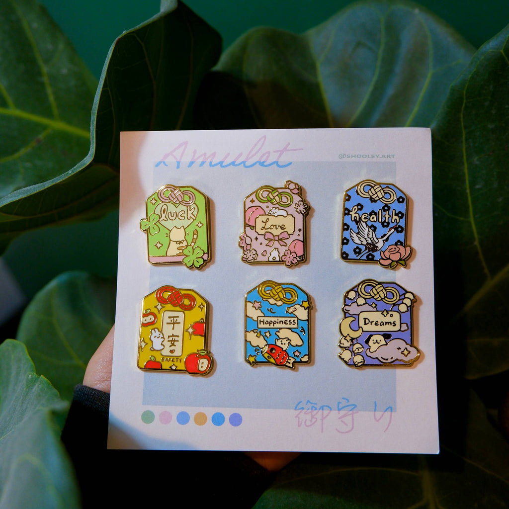 Omamori Enamel Pin: Love