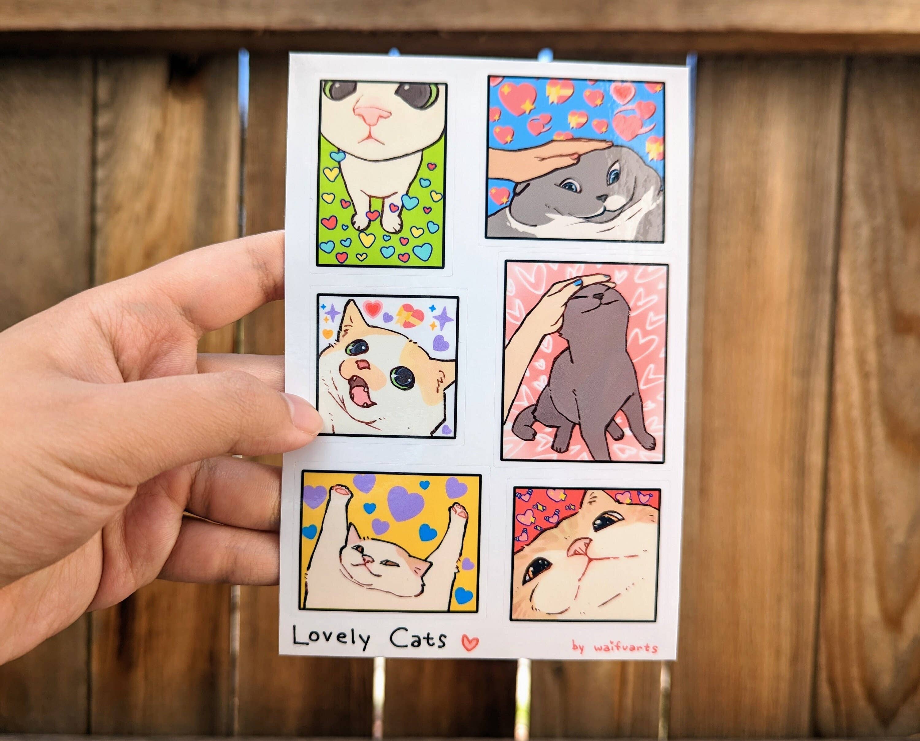 Lovely Cats Vinyl Sticker Sheet