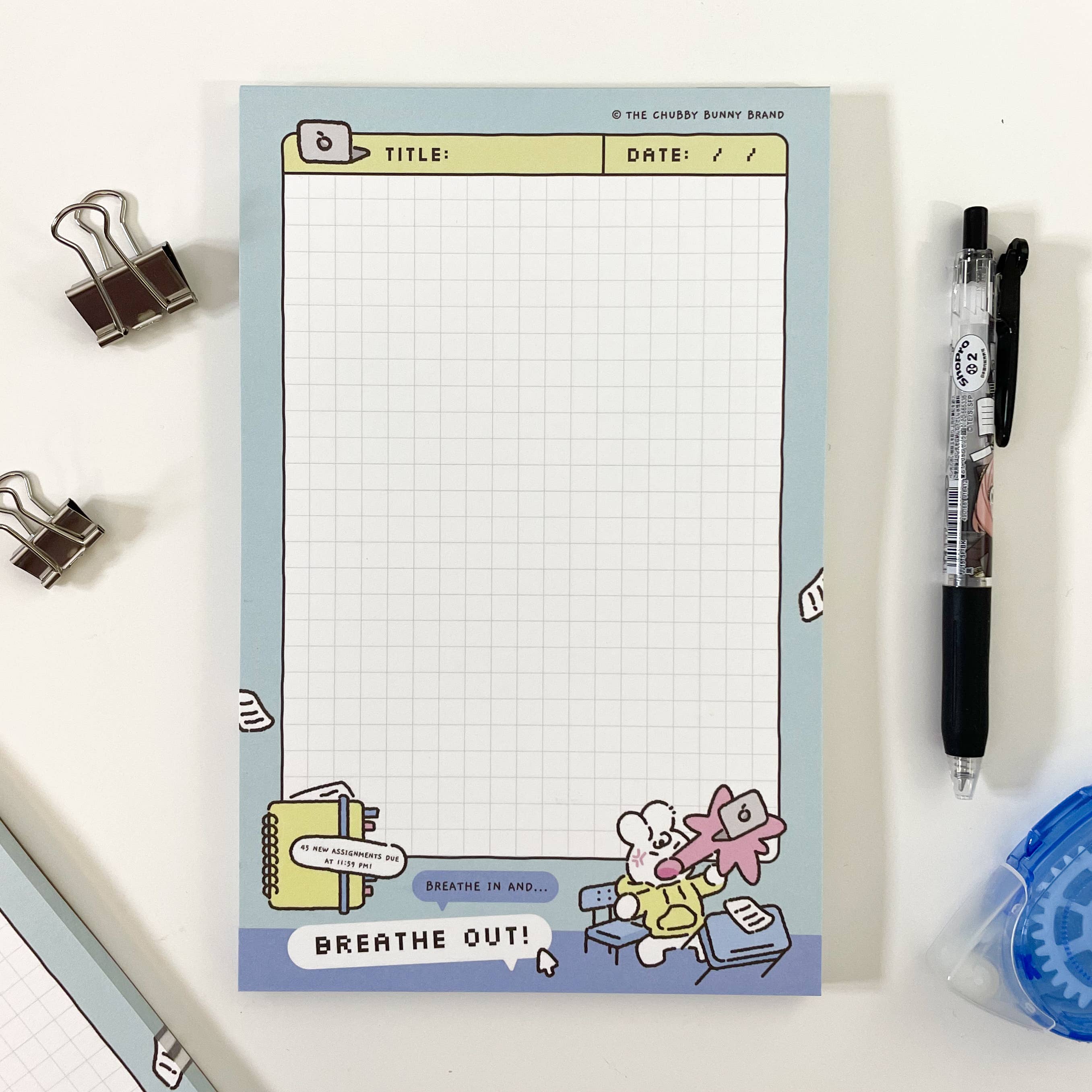 Breathe In Breathe Out Memo Pad