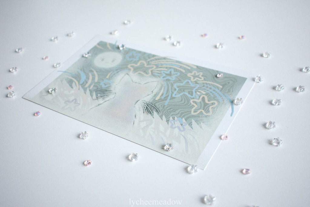 Starry Cat Print