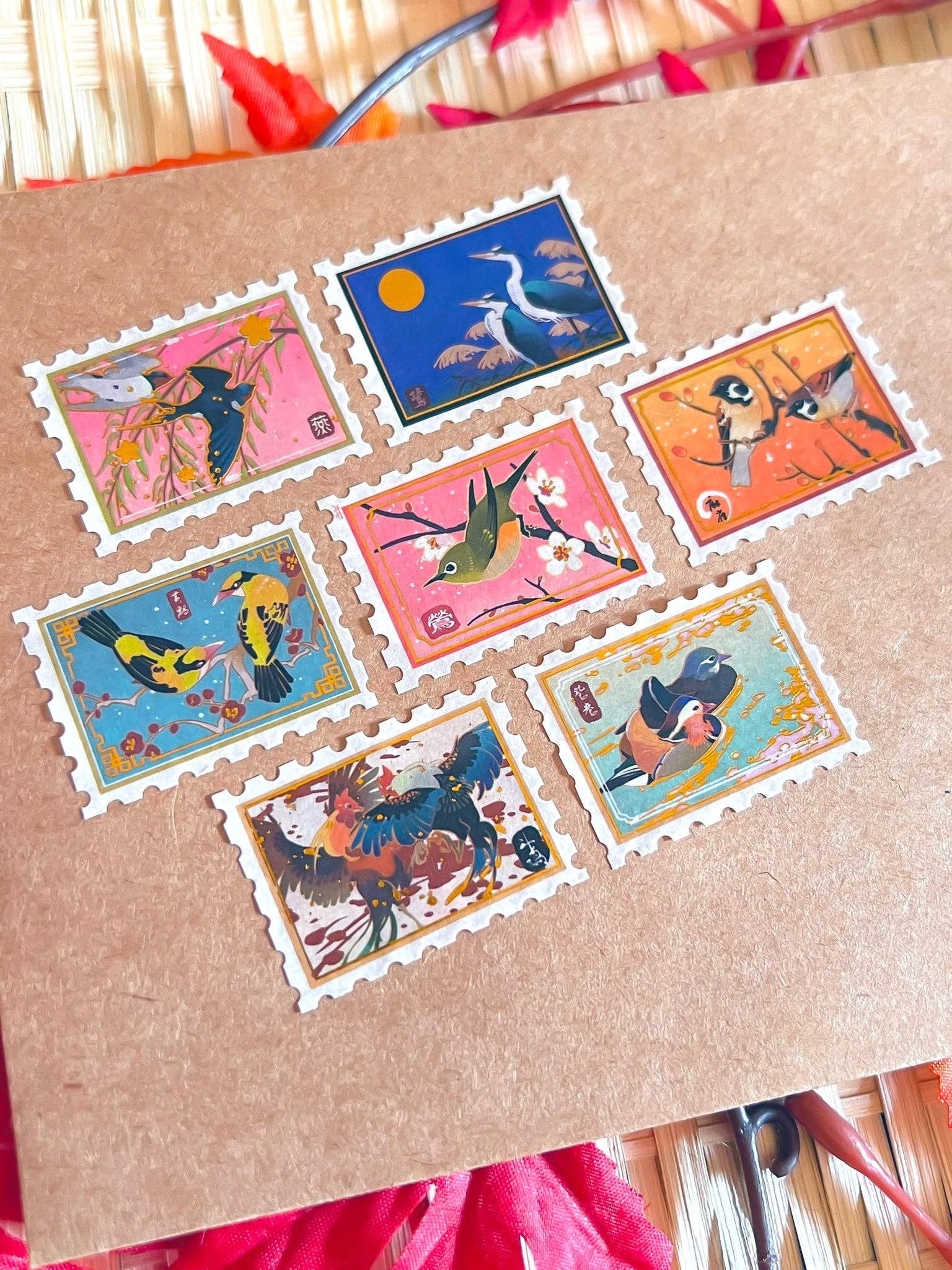 Bird Stamp Washi Tape