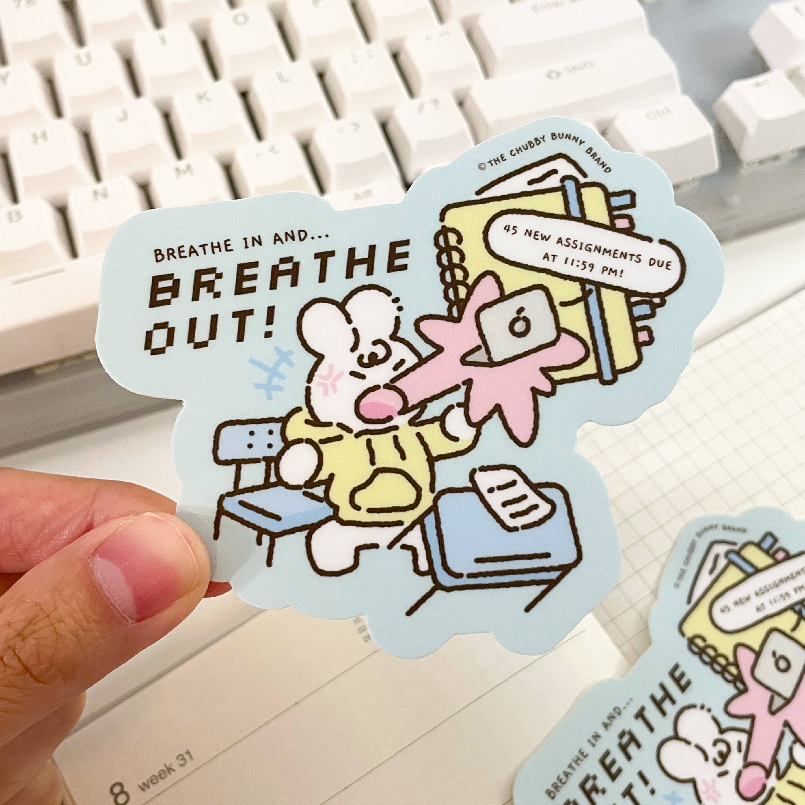 Breathe In Breathe Out - Vinyl Sticker
