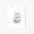 Teacups mini notecard
