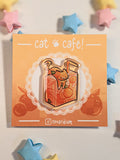 Cat Cafe Glitter Acrylic Pen