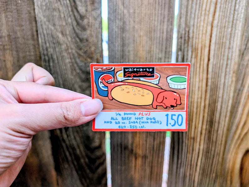 Costco Hot Dog Vinyl Sticker