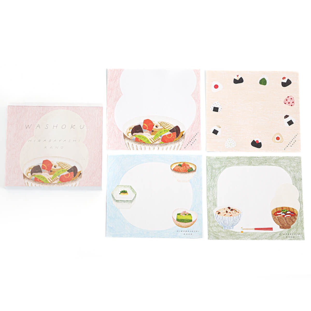 Cozyca x Hirabayashi Kano Memo Pad - Washoku